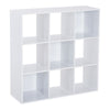 9 Cube Cabinet Bookcase Storage Rack Square Shelving Cupboard Unit Chipboard