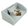 Pet Sofa Couch Cat Dog Sleeping Bed Faux Leather Padded Lounger Relaxing Sofa