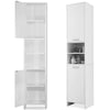 Tall Bathroom Cupboard Large Tallboy Cabinet Free Standing Storage Unit Home New