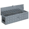 Aluminium Storage Box Silver Lockable Trailer Box Tool Box Organizer Chest