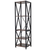Industrial Metal Bookshelf 5 Tiers Ladder Shelf Display Rack Storage Shelving UK