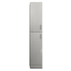 Grey 1.9M Tall Bathroom Cabinet Cupboard Storage Unit High Gloss 2 Doors UK