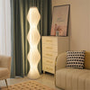 Floor Lamp Colour Changing Bright Light Standing Lamp with White Shade Art Deco