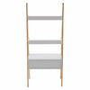 3 Tiers Shelf Ladder Storage Shelf Unit Bookcase Rack 1 Drawer Pine Wood White