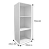 Cube, 2, 3 or 4 Tier Wooden Bookcase Shelving Display Storage Shelf Unit Wood