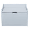 Wooden Storage Chest Bedroom Toy Bedding Organizer Box Entryway Bench Stool Gray