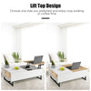 Wooden Lift Top Coffee Table Convertable Storage Desk Laptop Table Workstation