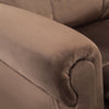 Single Sofa Fabric Power Lift Electric Recliner Chair Armchair Rise Chair Brown