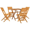 5 Piece Garden Dining Set Solid Wood Teak I7I4