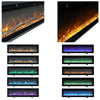 LED 40/50/60/70Inch Mounted Electric Fireplace Wall/Standing Fire Stove W/Remote