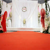 Large White Wedding Backdrop Drape Sheer Silk Curtain Engagement Bridal Studio