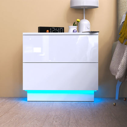 Bedside Tables Cabinet Storage Chest of Drawers Side Bedroom Furniture Wooden