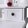 Dressing Table With Drawer Mirror & Stool Set Makeup Desk Vanity Table Bedroom