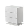 High Gloss LED Bedside Tables Cabinets 3 Drawers Nightstand Bedroom White Black