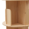 360 Rotating Bookshelf Wooden Book Storage Rack Shelves 1 layers Bookcase 46cm D
