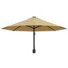 Wall-Mounted Parasol & Metal Pole Umbrella Patio Parasol Garden Umbrella