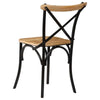 Chairs 4 pcs Black Solid Wood P3C5