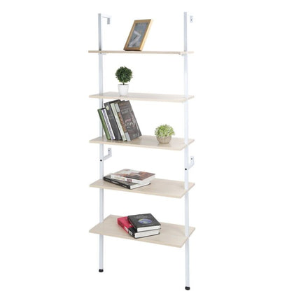 5‑Layer White Office Bookshelf Open Office Kitchen Corridor Lobby Shelves Home