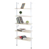 5‑Layer White Office Bookshelf Open Office Kitchen Corridor Lobby Shelves Home