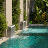 20/30/60cm Stainless Steel Spillway Waterfall Water Blade Koi Pond Weir Cascade