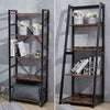 Narrow Large Bookshelf Bookcase Industrial Book Shelves for Living Room Bedroom