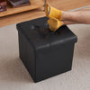 38*38*38cm Folding Ottoman Storage Box Seat Stool Chair Footstool Bench Chair