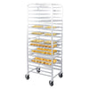 20 Tier Rolling Aluminum Bakery Rack Large Home Commercial Kitchen Bun Pan Shelf