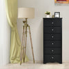 Modern Narrow Chest of Drawers Bedside Cabinet Sideboard Bedroom 6 Drawers Chest