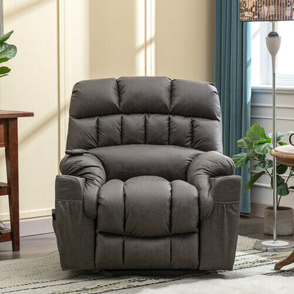 Electric Power Lift Riser Recliner Chair Fabric Massage Heat Chair Armchair BT