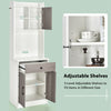 Tall Kitchen Cupboard Buffet Pantry Storage Cabinet with Adjustable Shelves