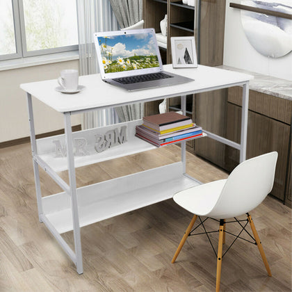 Home Office Computer Desk Study PC Writing Table Workstation Shelf Furniture New