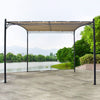 Metal Gazebo Outdoor Garden Patio Awning Shelter 3mx3m Sunshade Pergola Canopy