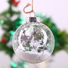 5/10/25/50x Glass Ball Shape 6/8/10 cm Empty Bauble Home Christmas Tree Hanging