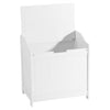 WHITE WOODEN TOY BOX STORAGE UNIT CHILDRENS KIDS CHEST BOXES BENCH STRONG UK