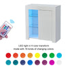 Modern Sideboard LED Cabinet Cupboard High Gloss wtih Doors Storage White Black