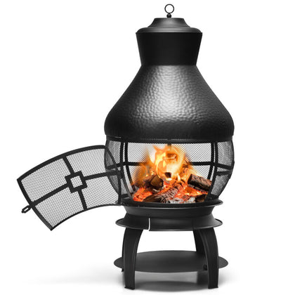 Patio Fire Pit Chimenea Fireplace Wood/Coal Burning Heater Fire Pit Heavy Duty