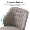 2/4/6pcs Dining Chairs Set Faux Leather Seat Back Metal Legs Kitchen Chair
