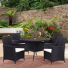 Rattan Furniture Bistro Set Garden Table 2/4 Chairs Patio Outdoor Conservatory