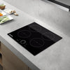 60cm Black 4 Zone Touch Control Electric Induction Hob Ceramic Cooker,Child Lock