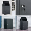 Large Parcel Drop Box Lockable Outdoor Secure Letter Box Post Box Mail Letterbox