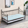 Black 3FT Single Day Bed Trundle Optional Twin Size Metal Bed Frame Guest Room