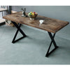 2PCS/Set Industrial Metal Table Legs Desk Bench Coffee Table X Cross Frame Legs