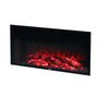 Modern Free Stand Fire Fireplace Widescreen Electric LED Fire Flame Inset Heater