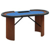 10-Player Poker Table with Chip Tray Green stable framework Easy to assemble