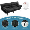 3 Seat Convertible Sofa Bed Memory Foam Sleeper Loveseat Couch w/Adjustable Back