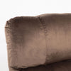 Single Sofa Fabric Power Lift Electric Recliner Chair Armchair Rise Chair Brown