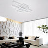 Large White Rectangle Ceiling Light LED Chandelier Lights Living Dining Room