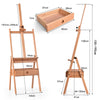 Wooden Easel w/ Drawer Adjustable Display Beech Artist Painting Craft Studio