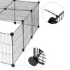 Pet Playpen Fence DIY Playpen Puppy Dog Cat Animal Cage Exercise Metal PP Indoor