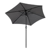 2/2.5/2.7/3M Patio Parasol Sunshade Garden Umbrella Outdoor Canopy Tilt Crank